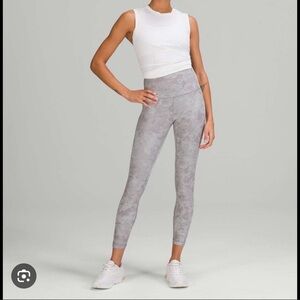 Lululemon Athletica Wunder Train High-Rise Tights - Gray Lunar Rock